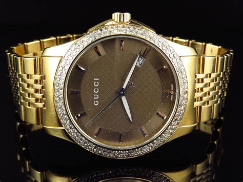 gucci men fashion jewelry|Gucci diamond watches for men.